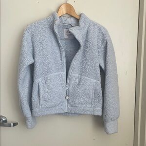 2 Athleta Kids Light Blue Fleece Sweaters